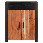 vidaXL Buffet 2 Pièces Marron 110 x 30 x 75 cm Bois d'acacia massif