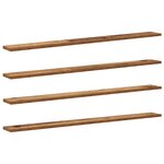 vidaXL Planche d'étagère à livres 4 Pièces Marron 100 x 40 x 1.5cm