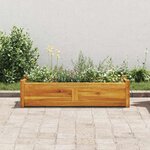 vidaXL Lit surélevé de jardin Bois d'acacia 100x30x25 cm