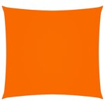 vidaXL Voile de parasol Tissu Oxford carré 3 6x3 6 m Orange