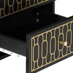 vidaXL Tables de chevet 2 Pièces 40x33x46 cm Bois de manguier solide