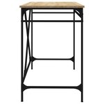 Bureau table poste de travail meuble d'ordinateur informatique étude chêne sonoma 100 x 50 x 75 cm bois d'ingénierie et fer brun 02_0023632