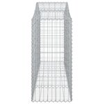 vidaXL Panier de gabions arqué 200x50x120/140 cm Fer galvanisé