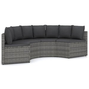 Salon de jardin meuble d'extérieur ensemble de mobilier 4 pièces avec coussins résine tressée gris 02_0016178