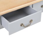 vidaXL Table basse Gris 80 x 80 x 50 cm Bois