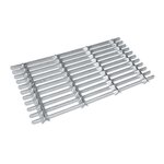 Grille gratte pieds en acier galvanisé 60 x 30 cm