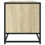 vidaXL Meuble TV chêne sonoma 180x40x46 cm bois d'ingénierie
