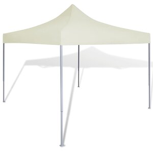 vidaXL Tente pliable Crème 3 x 3 m