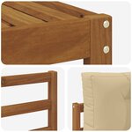 vidaXL Ensemble de canapés d'extérieur 5 Pièces Naturel et Beige