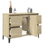 vidaXL Meuble d'évier chêne sonoma 80x33x60 cm bois d'ingénierie