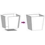 vidaXL Jardinière noir 50x50x50 cm acier