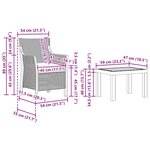 vidaXL Ensemble salon avec coussin 3 Pièces Blanc PP