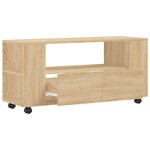 vidaXL Meubles TV chêne sonoma 102x34 5x43 cm bois d'ingénierie