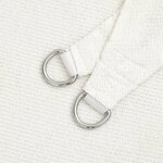 vidaXL Voile d'ombrage 160 g/m² Blanc 3/4x3 m PEHD