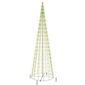 vidaXL Arbre de Noël cône 1134 LED Colorées 230x800 cm