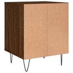 vidaXL Table de chevet chêne marron 40x35x50 cm bois d’ingénierie