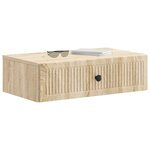 vidaXL Table d'appoint murale Chêne Sonoma 59 x 34 5 x 17 cm