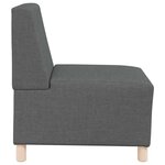 vidaXL Unité de Sofa Modulaire Sans Accoudoirs 2 Pièces Gris foncé