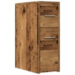 vidaXL Armoire de salle de bain étroite avec roulettes vieux bois