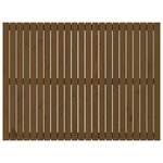 vidaXL Tête de lit murale Marron miel 146 5x3x110cm Bois massif de pin