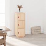 vidaXL Buffet haut 34x40x108 5 cm Bois massif de pin
