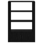 vidaXL Buffet Chêne noir 30 x 80 x 119.5 cm Bois d'ingénierie