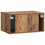 vidaXL Meuble TV mural Bois ancien 59 5 x 41 x 30 cm Bois d'ingénierie