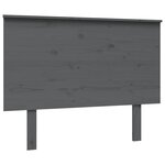 vidaXL Tête de lit Gris 104x6x82 5 cm Bois massif de pin