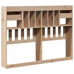 vidaXL Tête de lit avec rangement 140 cm bois massif de pin