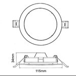 Spot led extra plat rond blanc 18w ø170mm - blanc neutre 4000k - 5500k - silamp