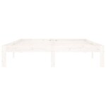 vidaXL Cadre de lit Blanc Bois de pin massif 140x200 cm
