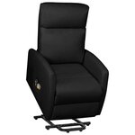 vidaXL Fauteuil de massage Noir Similicuir