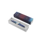 PARKER IM Premium Submerge  Stylo roller  Dégradé de bleu  recharge noire pointe fine  Coffret cadeau