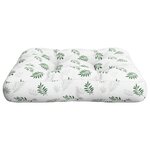 vidaXL Coussin de palette motif de feuilles 60x60x12 cm tissu