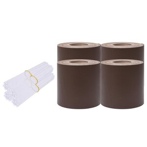 vidaXL Écrans d'intimité de jardin 4 Pièces PVC 35x0 19 m Marron