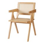 Chaise de salle à manger bambou rotin 79 x 50 x 50 cm naturel 03_0009198