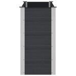 vidaXL Jardinière surélevée Noir 150 x 50 x 91 cm