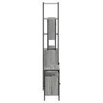 vidaXL Ensemble de meubles de salle de bain 3 Pièces Sonoma gris