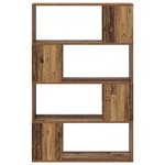 vidaXL bibliothèque vieux bois bois d'ingénierie 80 x 24 x 124 cm