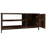 vidaXL Meuble TV chêne fumé 100x40x45 cm bois d'ingénierie