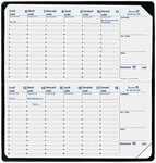 Agenda BI-Planning Couv Plast Grainée noir 8 8 x 17 cm Quovadis