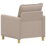 vidaXL Canapé Gris clair 76 x 81 x 87 5 cm Tissu