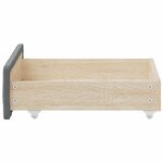 vidaXL Tiroirs de rangement dessous de lit 2 Pièces gris foncé