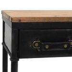 vidaXL Table console MDF et bois de sapin 100 x 33 5 x 80 cm