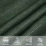 vidaXL Voile d'ombrage 160 g/m² Vert foncé 5x5x5 m PEHD