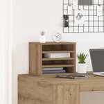 vidaXL Organiseur de bureau chêne artisanal 36 x 26 x 29.5 cm