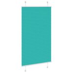 vidaXL Store plissé vert pétrole 80x100 cm largeur du tissu 79 4 cm