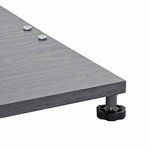 vidaXL Socles de parasol d'extérieur Bois foncé 45 x 45 x 31 cm Acier