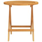vidaXL Table de bistro Ø46x47 cm Bois d'acacia massif
