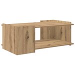 vidaXL Table basse Chêne artisanal 90 x 50 x 33 cm Bois d'ingénierie